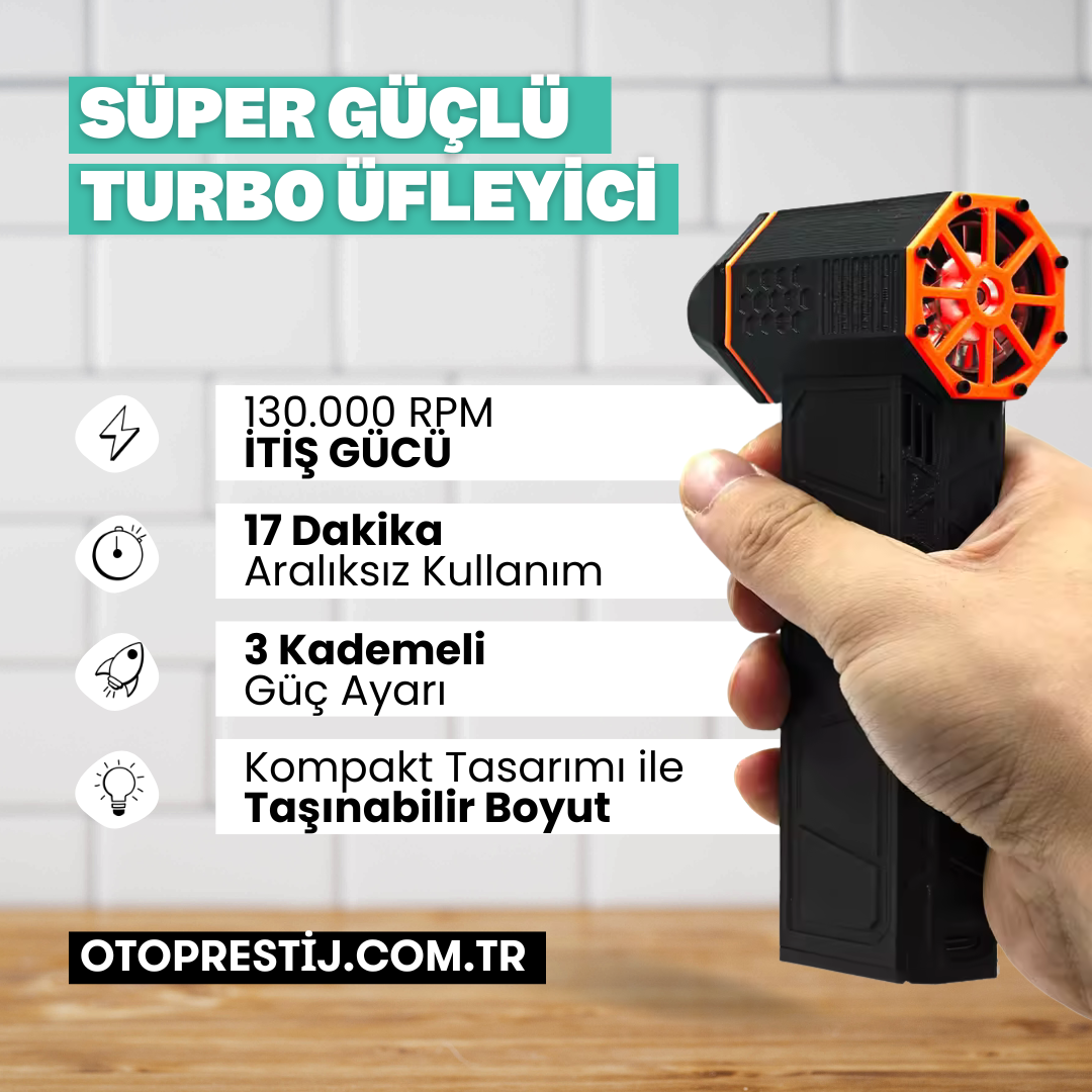 Turbo Üfleyici | Güçlü Toz Üfleme Tabancası